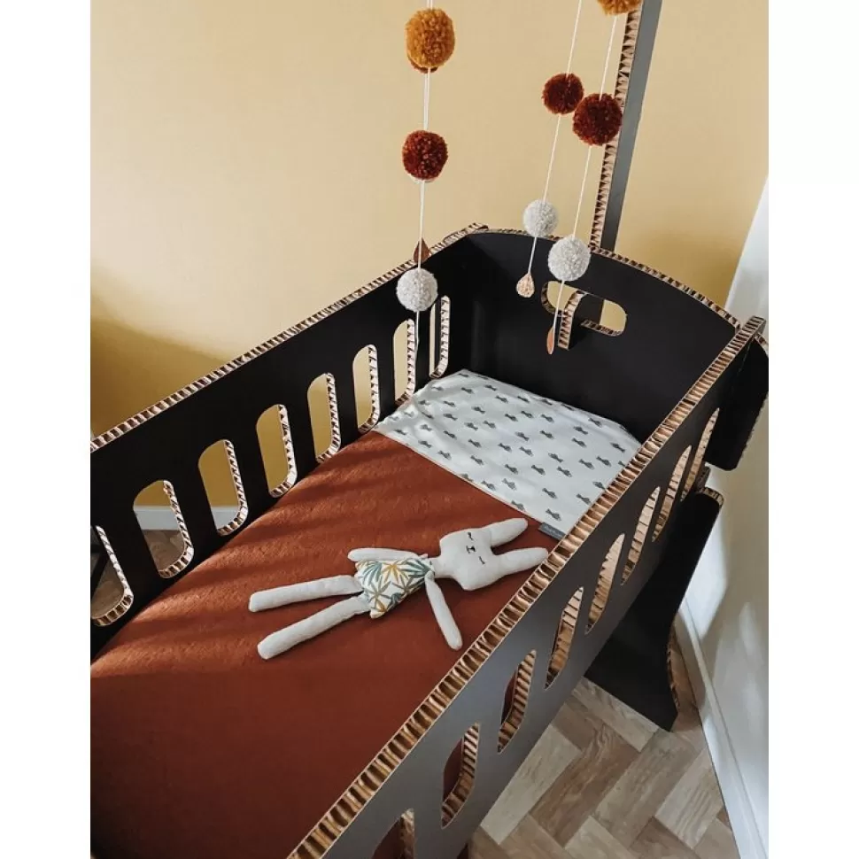 KarTent Bedden^Kartonnen Babywieg Papercrib Zwart