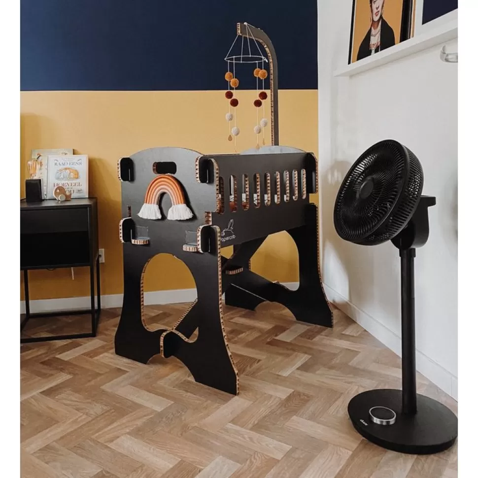 KarTent Bedden^Kartonnen Babywieg Papercrib Zwart