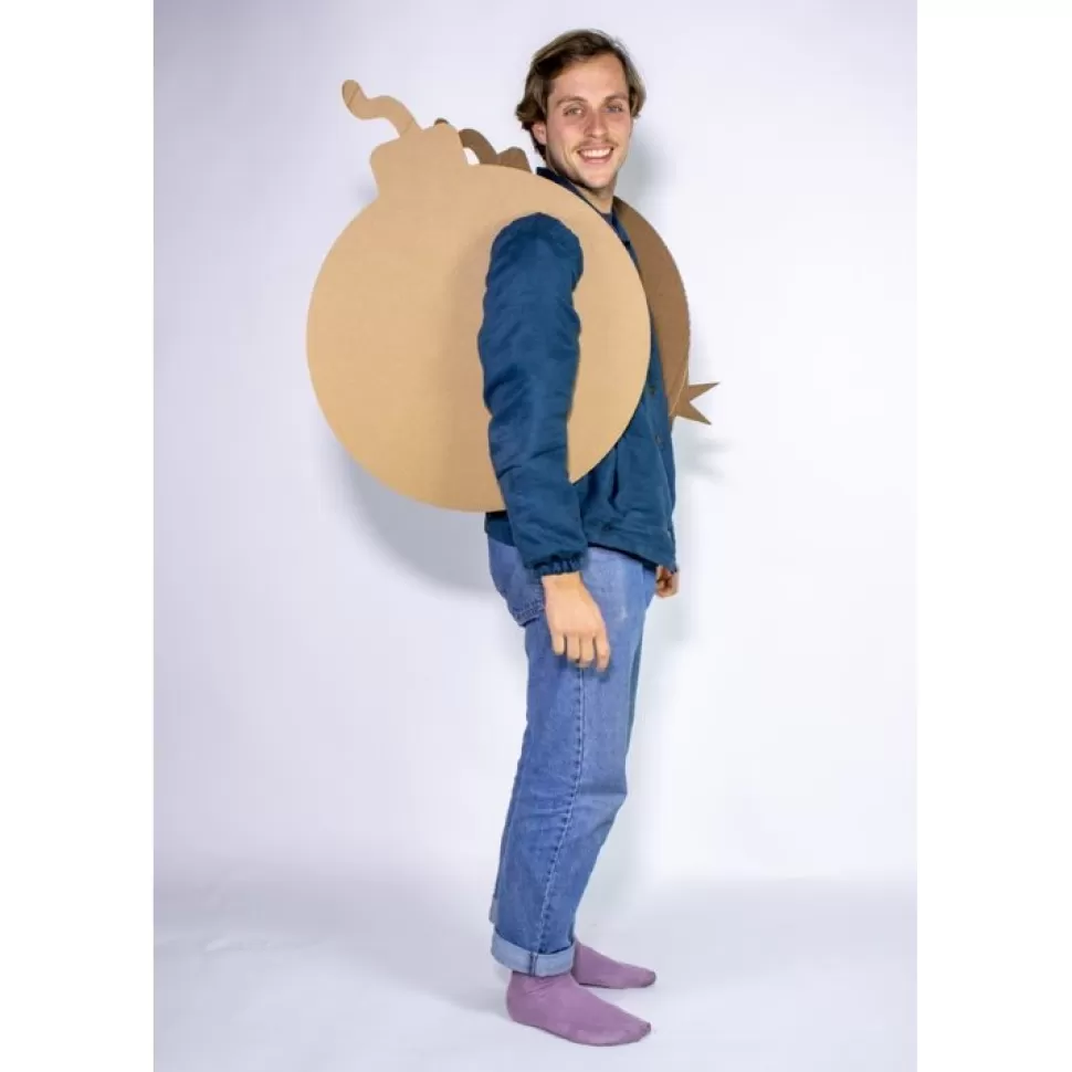 KarTent Verkleedkostuums^Kartonnen Bommetje Verkleedkleding
