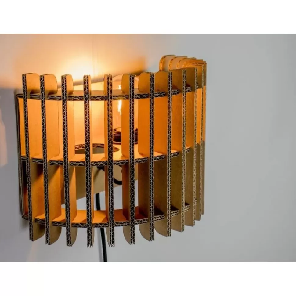 KarTent Kantooraccessoires^Kartonnen Delft Wandlamp