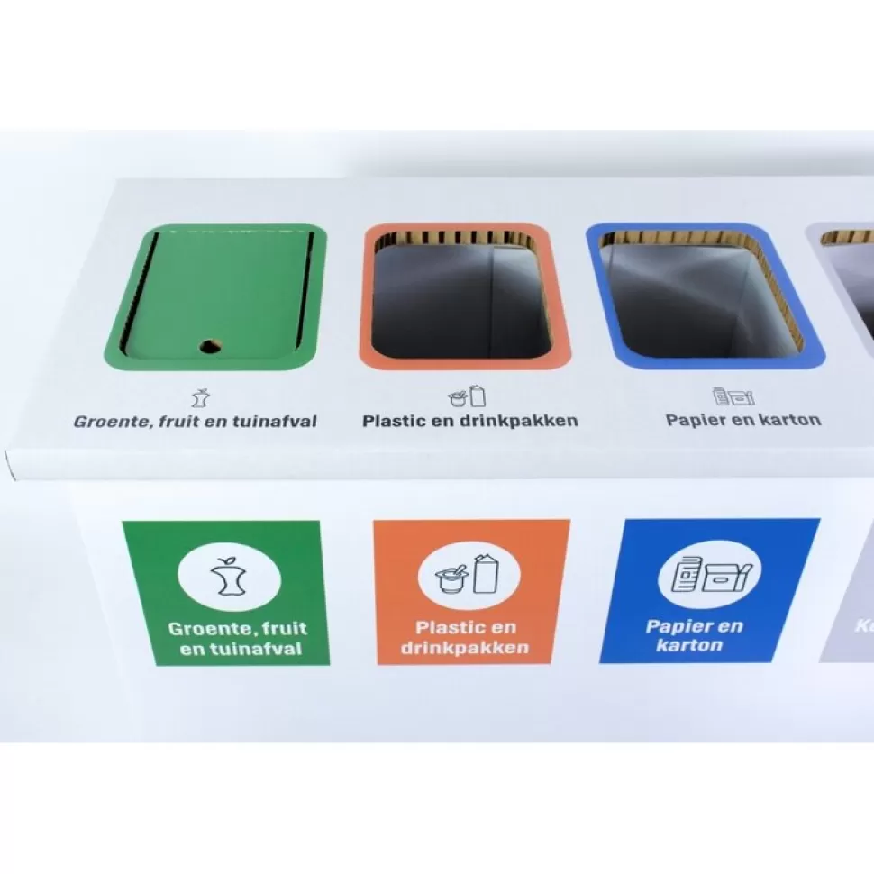 KarTent B2B^Kartonnen Eco Bin Vier Vakken