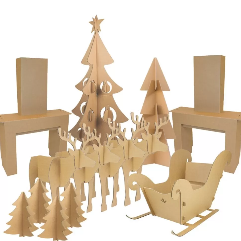 KarTent Event Items^Kartonnen Kerst Feestpakket