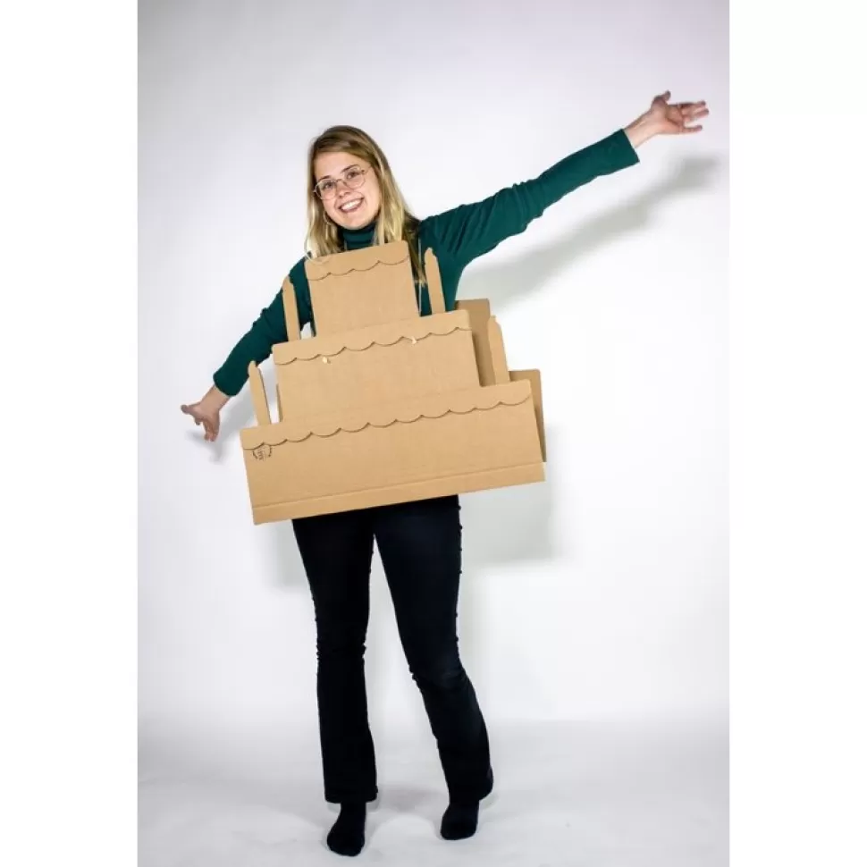 KarTent Verkleedkostuums^Kartonnen Taart Verkleedkleding